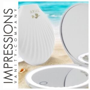 Impressions X Disney Princess Ariel Seashell Compact Mirror